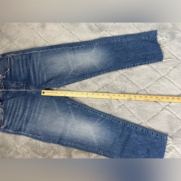 Mother Superior Scrapper Ankle Jeans Cowboys Don't Cry - Picture 13 of 16